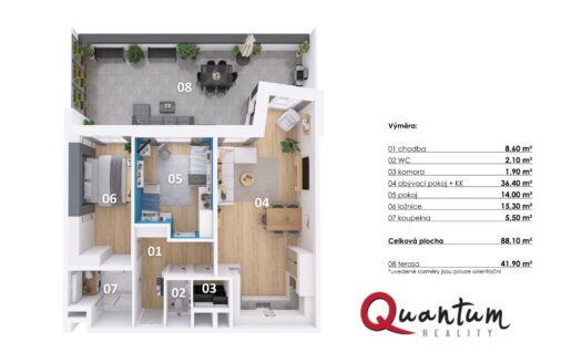 Prodej bytu 3+kk, 89 m² – Praha, Dolní Měcholupy, ulice Honzíkova