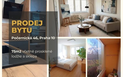 Prodej bytu 3+1, 75 m² – Praha, Malešice, ulice Počernická 466
