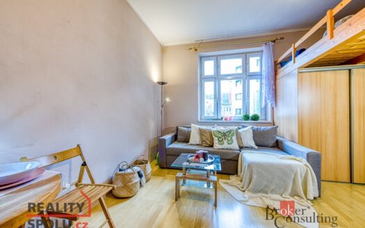 Byt 1+kk, 31 m² – Praha, Vysočany, ulice Novovysočanská 697 k pronájmu | REALT