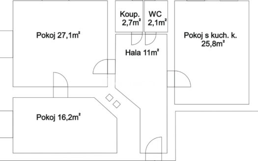 Prodej bytu 3+kk, 85 m² – Praha, Smíchov, ulice Svornosti