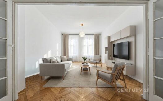 Pronájem bytu 4+1, 93 m² – Praha, Nové Město, ulice Lannova
