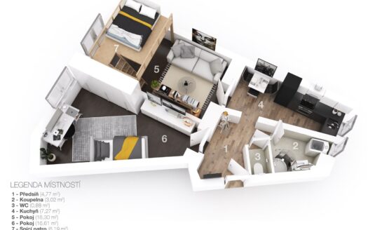 Prodej bytu 2+kk, 49 m² – Praha, Smíchov, ulice Mrázovka