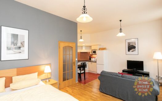 Pronájem bytu 1+kk, 35 m² – Praha, Vinohrady, ulice Sázavská