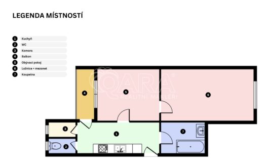 Byt 2+kk, 58 m² – Praha, Nusle, ulice Táborská 749 k pronájmu | REALT